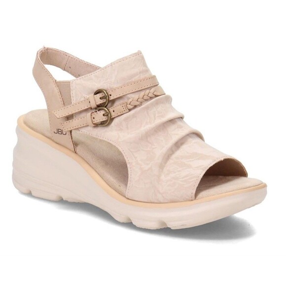Jambu Orlando Wedge Sandal Shoes Womens Size 10 Beige Comfort Casual - Picture 12 of 12